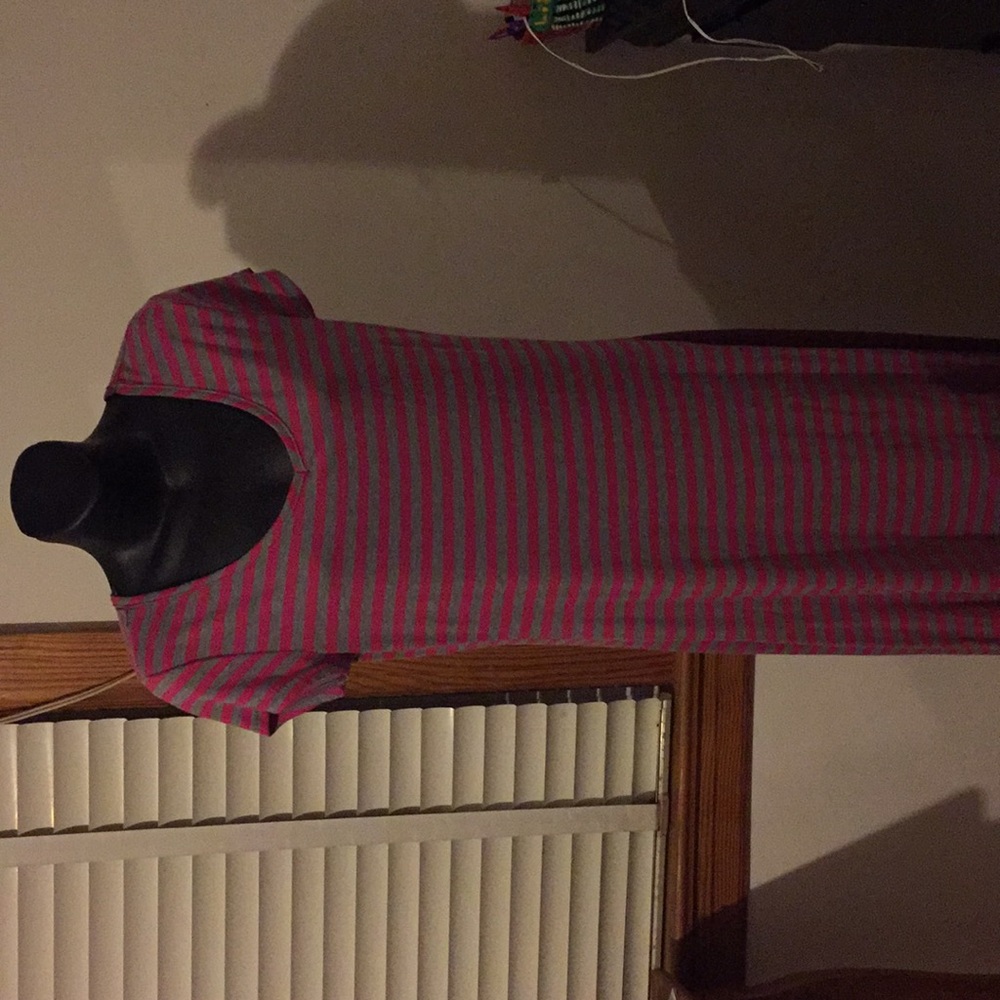 Pink and grey sundress